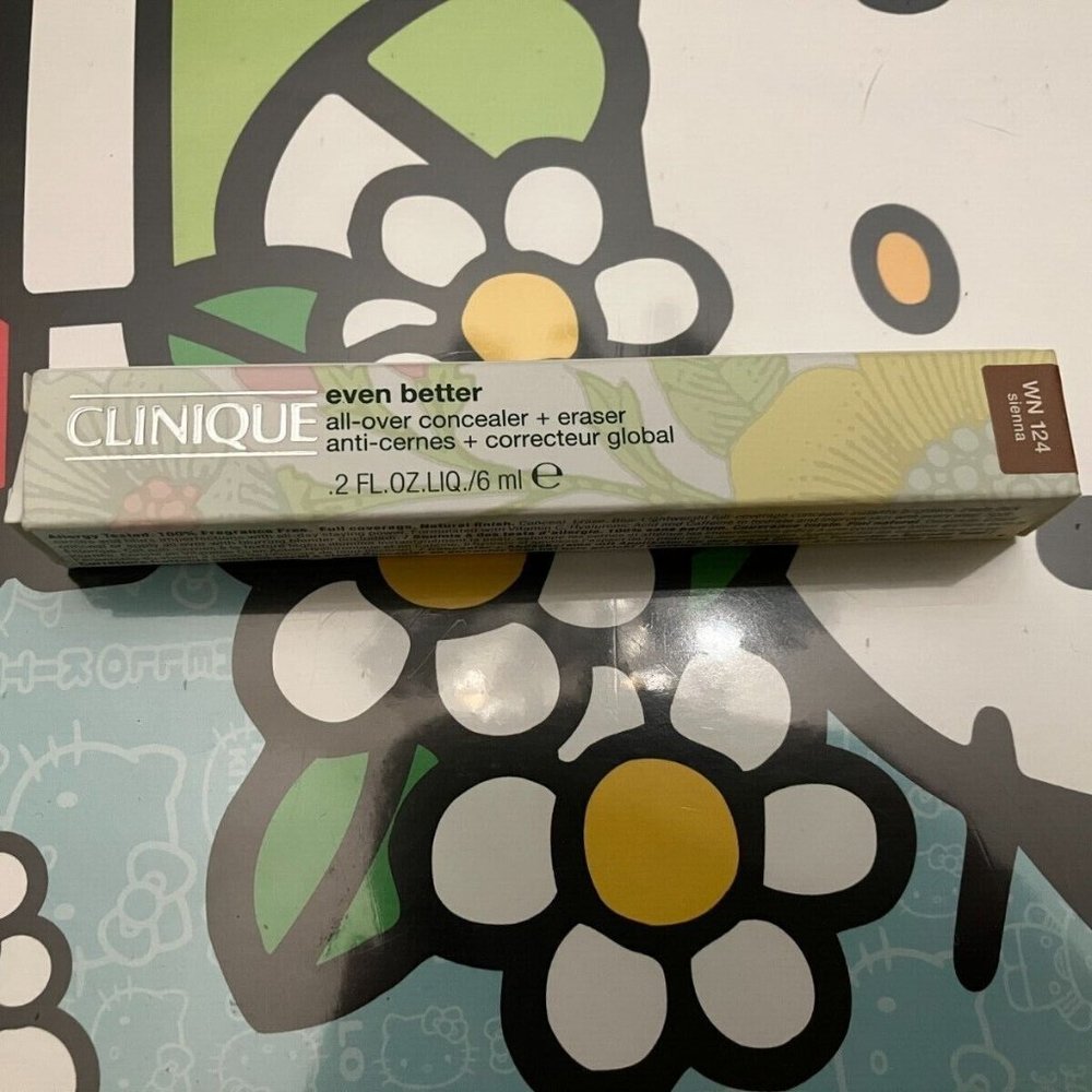NIB Clinique Even Better™ All-Over Concealer + Eraser WN 124 Sienna